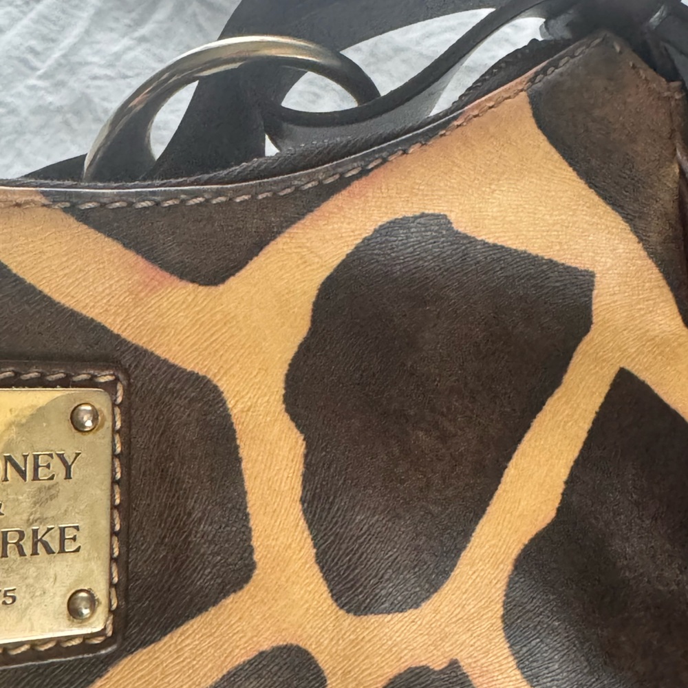 Dooney & Bourke Giraffe Print Shoulder Bag - Picture 6 of 12